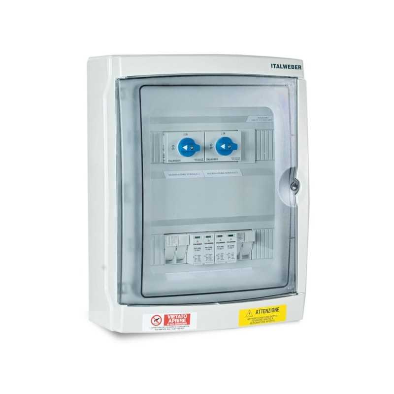 Quadro di campo 2 stringhe 1000V MC4 2IN 2OUT Italweber 7852014SC