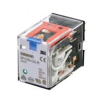 Relè elettromeccanico DPDT 24Vcc 10A 2 poli plug-in Omron MY2INGSRDC24