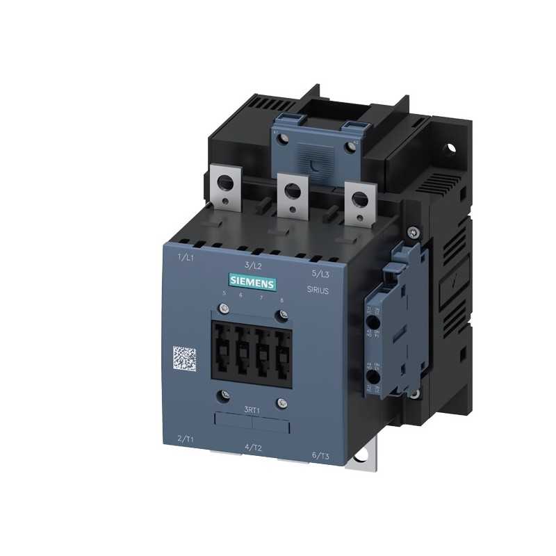 Contattore di potenza tripolare 185A 90kW 400V 230V Siemens 3RT10566AP36