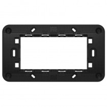 Supporto a 4 moduli ribassato per frutti della serie Lybra Urmet 27704