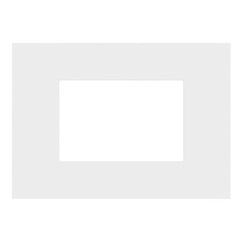 Placca in tecnopolimero 3 moduli Bianco opaco Urmet Lybra 27803.BN