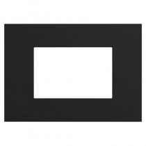 Placca in tecnopolimero 3 moduli Nero opaco Urmet Lybra 27803.NR