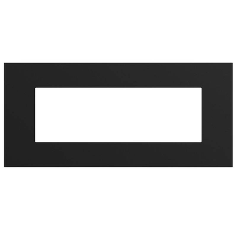 Placca in tecnopolimero 6 moduli Nero opaco Urmet Lybra 27806.NR