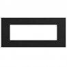 Placca in tecnopolimero 6 moduli Nero opaco Urmet Lybra 27806.NR