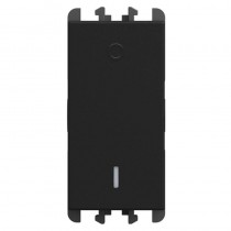 Interruttore bipolare 16A basculante Nero Urmet serie Lybra 27162.N