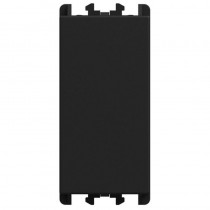 Tappo copriforo 1 modulo Nero opaco per serie Lybra Urmet 27350.N