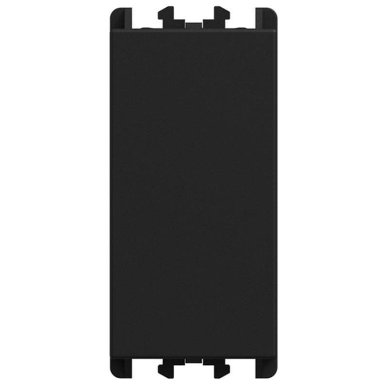 Tappo copriforo 1 modulo Nero opaco per serie Lybra Urmet 27350.N