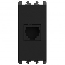 Presa RJ45 6/4 1 modulo Nero opaco serie Lybra Urmet 27411.N