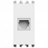 Presa RJ45 6/4 1 modulo Bianco opaco serie Lybra Urmet 27411.B