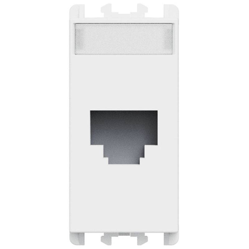 Presa RJ45 CAT6 non schermata 1 modulo Bianco Lybra Urmet 27446.B