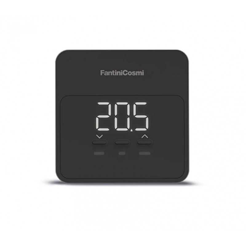 Cronotermostato Wifi Smart a batteria Nero Fantini e Cosmi C900QN