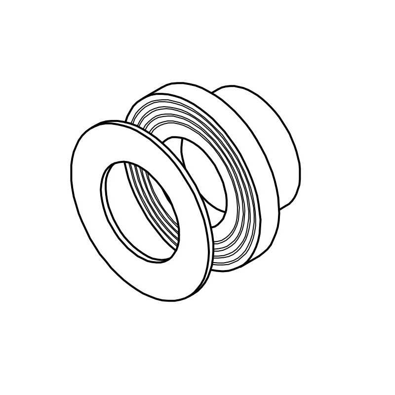 Cartella con guarnizione diametro 63mm Aquatherm 1050063023