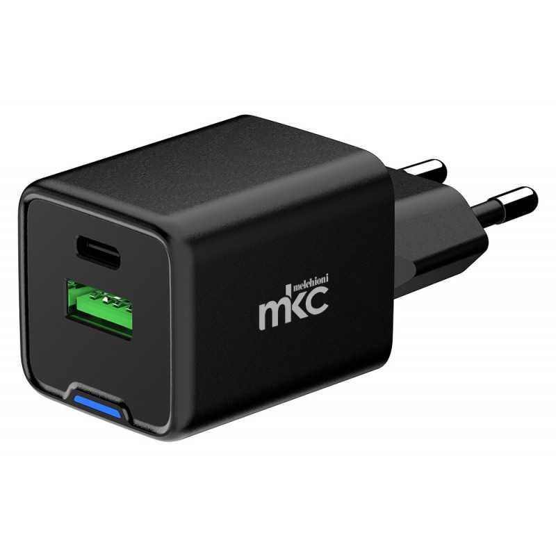 Caricatore USB da 35W Con porta USB Tipo A e Tipo C Nero MKC 491929602
