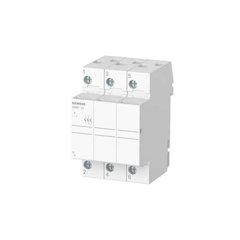 Sezionatore portafusibili 10.3x38mm 3 poli 32A Siemens 3NW7033-2