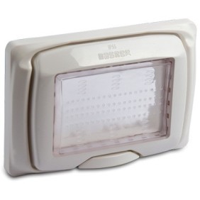 SUB Placca Master protetta IP55 3 posti bianca 43603