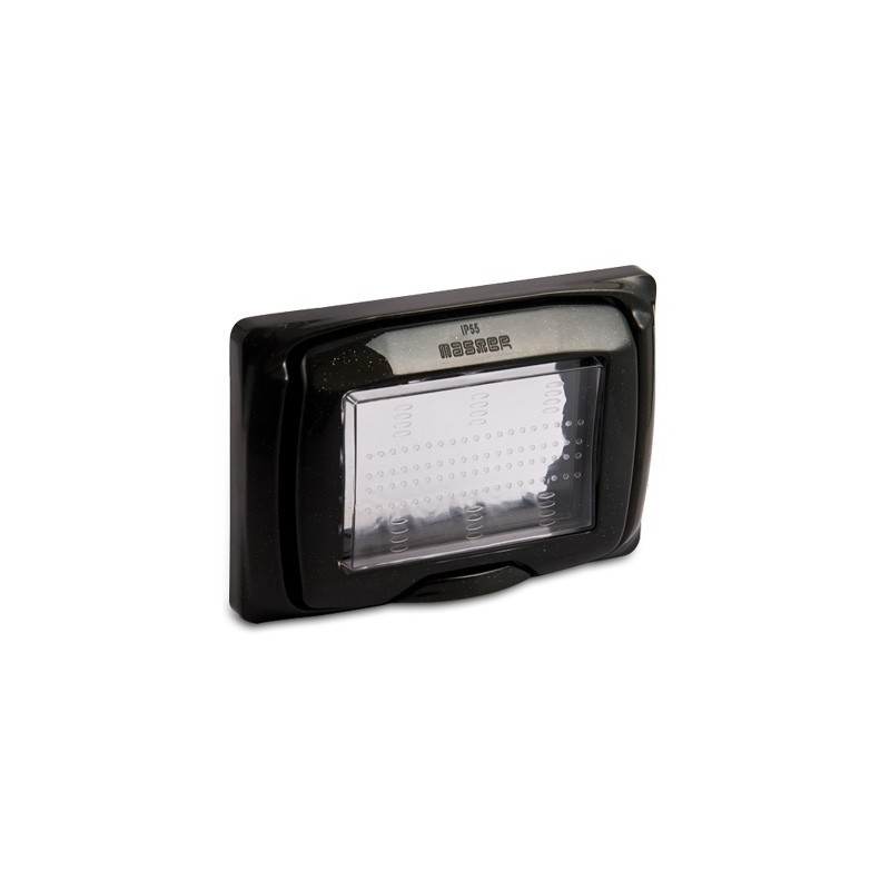 SUB Placca Master protetta IP55 3 posti antracite 43703