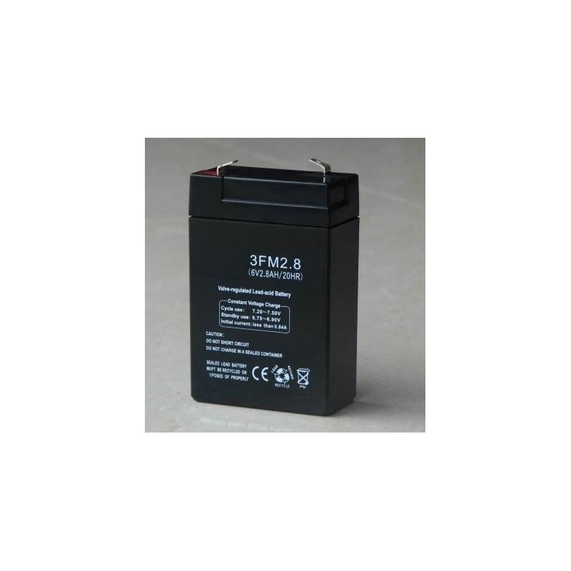 Batteria al piombo 6V 2.8Ah