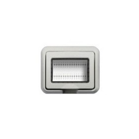 Placca Stagna Tre Moduli Bianca 3 Posti Serie Civili LivingLight-Luna 24603N