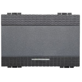 Copritasto Con Lente Illuminabile 3 Posti Serie Civili Bticino LivingLight L4915M3N