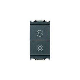 Doppio pulsante 1 Modulo 10A Vimar Idea 16121