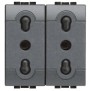 Presa Duplex Bipasso 10/16A 1 Posto Serie Civili Bticino LivingLight L4180/2