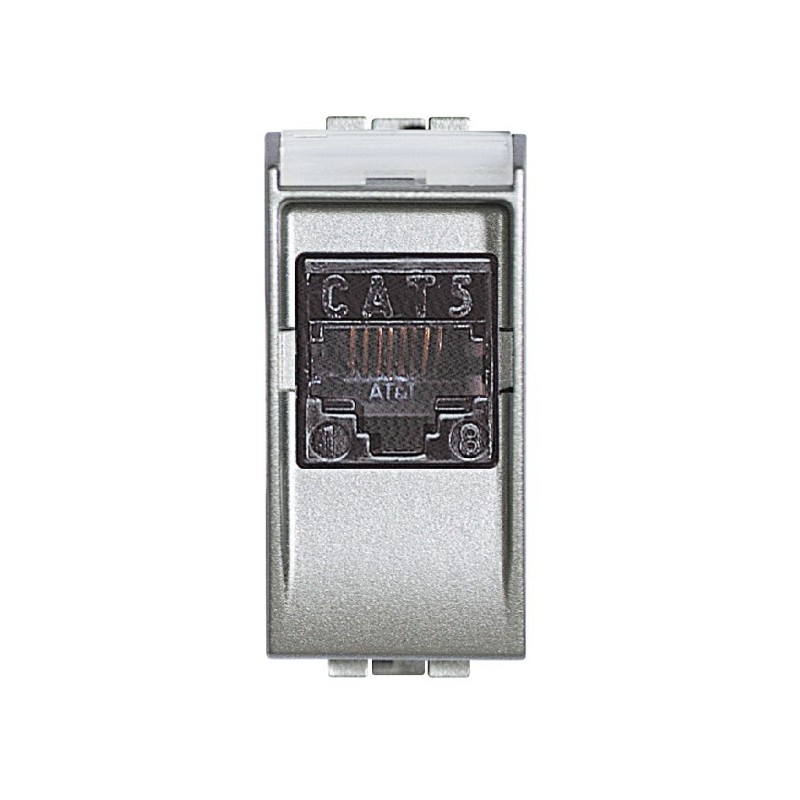Connettore Modulare RJ45 Categoria 5E UTP Connessione 110 IDC Serie Civili Bticino LivingLight Tech NT4261AT5