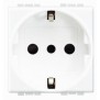 Presa Schuko/Italiana 10A 2 Posti Serie Civili Bticino LivingLight N4140