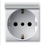Presa schuko con sportello Ave Domus 441090TSS