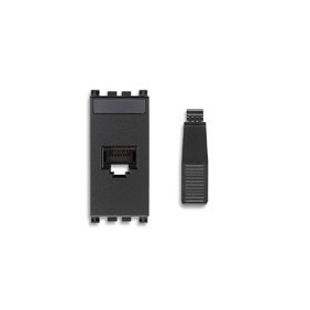 Presa RJ45 Vimar Arkè Netsafe Cat5e UTP grigio 19339.11