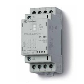 Contattore quadripolare 4 NA Bobina 230V AC 25A Finder 223402304340