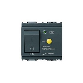 Interruttore MTDiff.1P+N C16 10mA 2 moduli Vimar Idea 16511.16