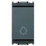 Pulsante 1P NO 10A simbolo luce Vimar Idea grigio 16081