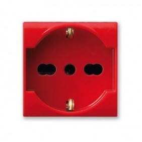 Presa Schuko Bipasso 16A Rossa Serie Civili Bticino Matix AM5440/16R
