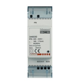 minialimentatore 2 DIN con adattatore video integrato Bticino 346030