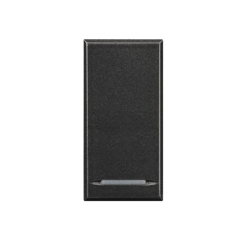 Copritasto 1 Funzione 1 Posto Con Lenti Illuminabili Serie Civili Bticino Axolute Scura HS4915