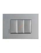 Placche per interruttori a tre quattro e sette moduli delle migliori marche.